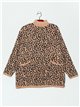 Jersey amplio leopardo cuello perkins