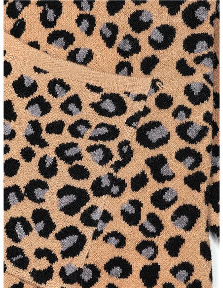 Jersey amplio leopardo cuello perkins