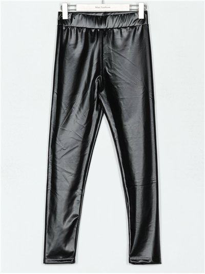 Leggings efecto piel afelpado