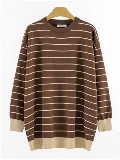 Jersey amplio franjas