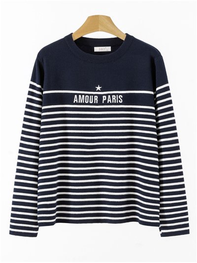 Jersey rayas Amour Paris