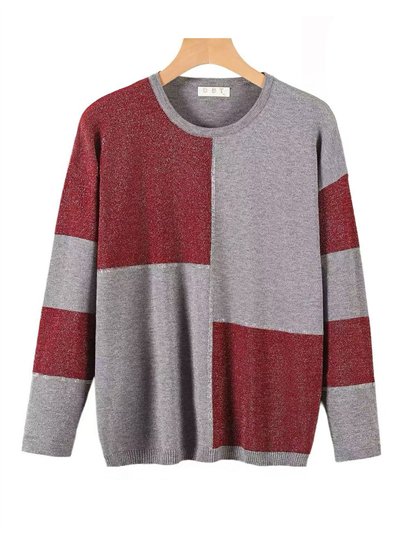 Jersey contraste strass talla grande