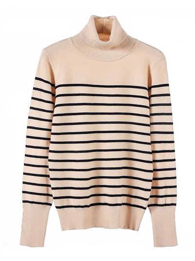 Jersey rayas manga botones cuello vuelto