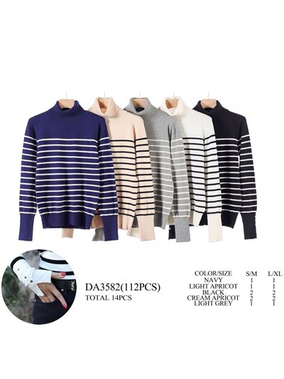 Jersey rayas manga botones cuello vuelto 2