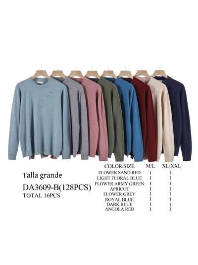 Jersey florecitas bordadas relieve talla grande 2