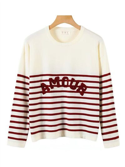 Jersey rayas Amour relieve