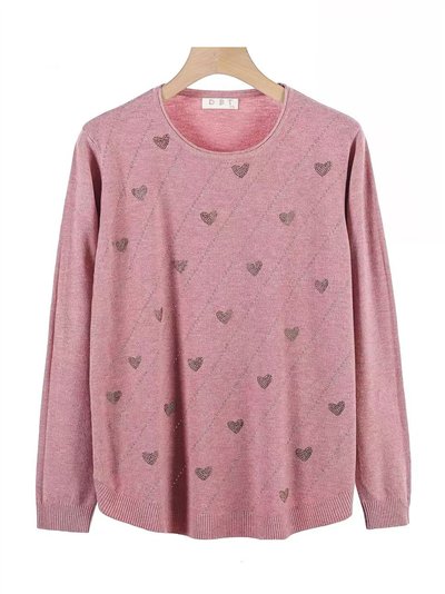 Jersey corazoncitos strass talla grande