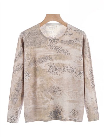 Jersey animal print metalizado talla grande