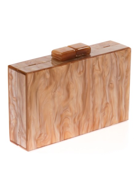 Clutch da festa madreperla blu notte - AD-23020 ORO