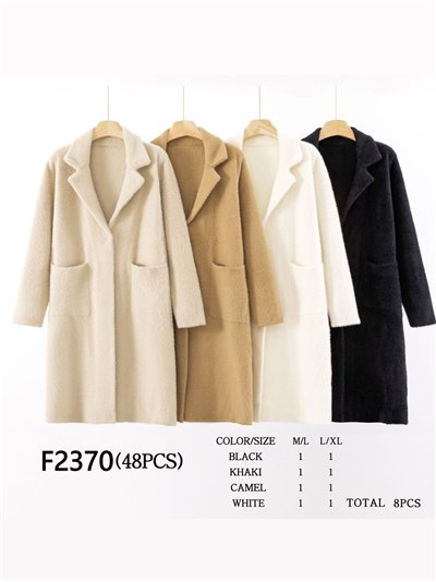 Abrigo largo punto pelo 2