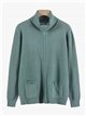 Chaqueta punto cremallera cuello vuelto
