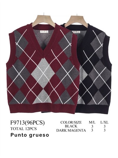 Chaleco punto cálido rombos 2