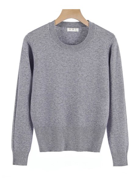 Jersey punto grueso cuello redondo