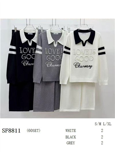 Conjunto Jersey love perlas + Pantalón 2