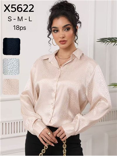 Camisa satinada animal print 2