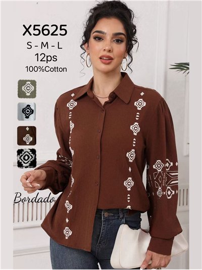 Camisa bordada étnico 2