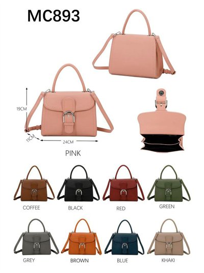 Bolso de mano con solapa