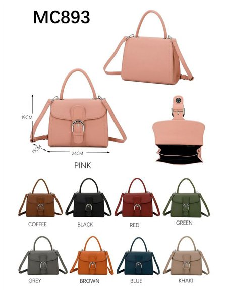 Bolso de mano con solapa