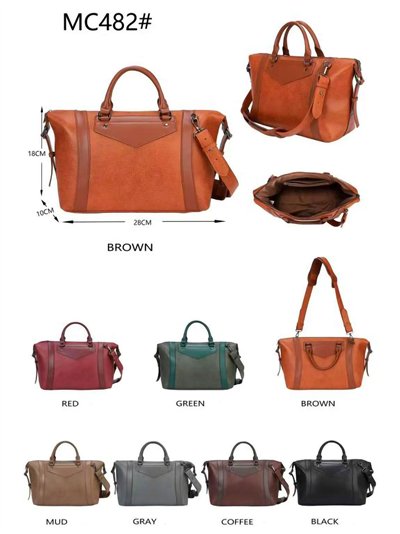 Bolso de mano con gran capacidad, 2 Asas Cortas y Agarres Laterales