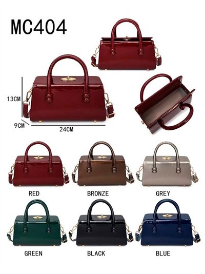 Bolso de mano Brillante con solapa