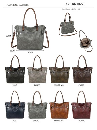 Bolso de mano tipo Tote cremallera