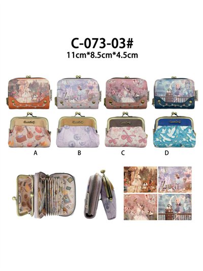 Monedero Cierre de Click con diseño muñeca