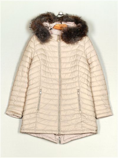 Parka reversible pelo capucha 2