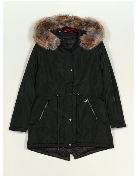 Parka reversible pelo capucha