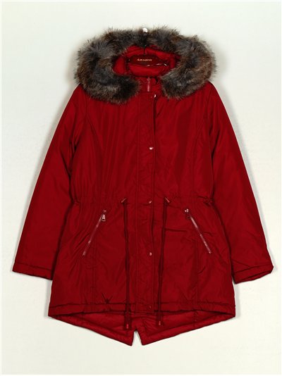 Parka reversible pelo capucha