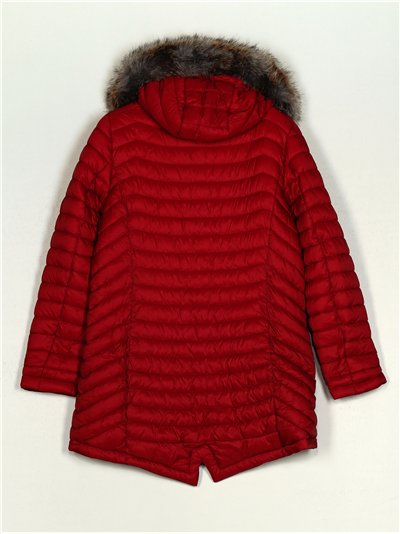 Parka reversible pelo capucha 2