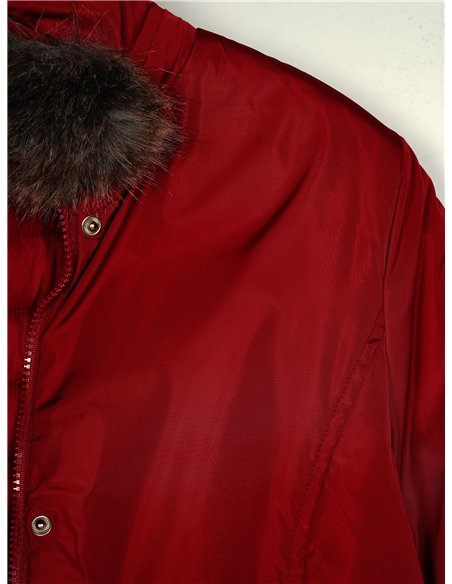 Parka reversible pelo capucha