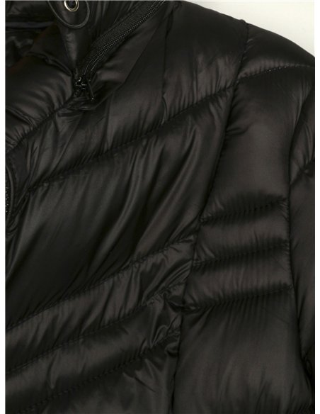 Chaqueta metalizada capucha