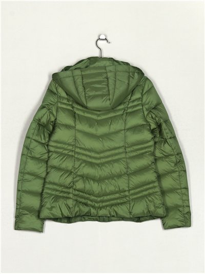 Chaqueta metalizada capucha 2