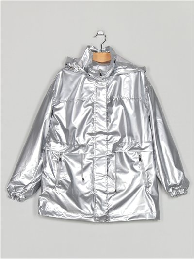 Parka metalizada water repellent