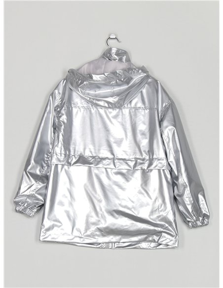 Parka metalizada water repellent