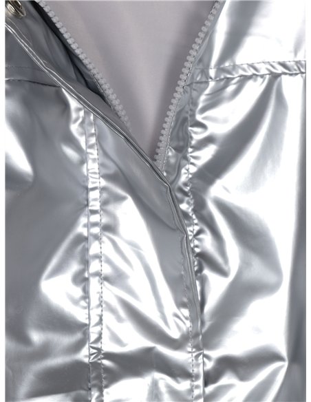 Parka metalizada water repellent