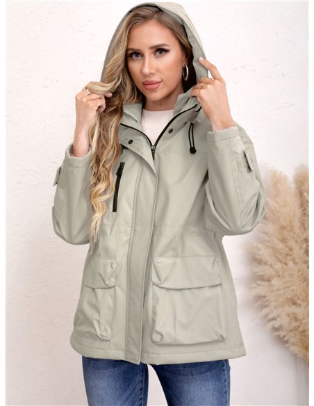 Anorak amplio capucha