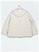 Anorak amplio capucha