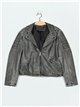 Chaqueta efecto piel