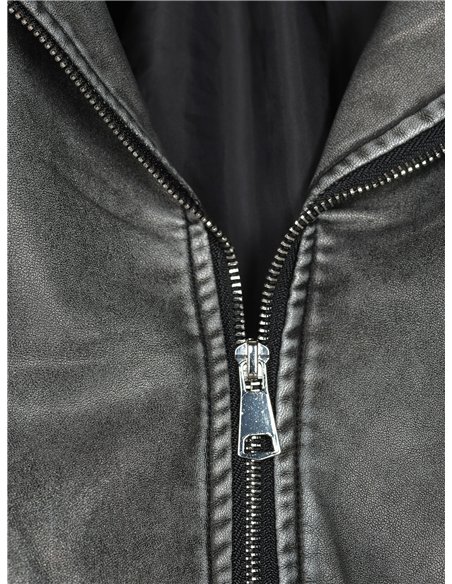 Chaqueta efecto piel