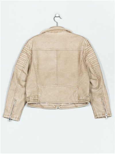 Chaqueta efecto piel 2