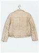 Chaqueta efecto piel