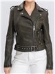 Chaqueta biker efecto piel