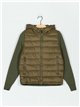 Chaqueta acolchado punto capucha