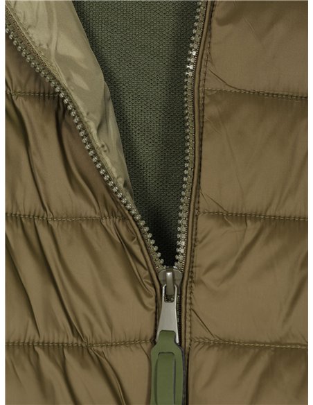 Chaqueta acolchado punto capucha