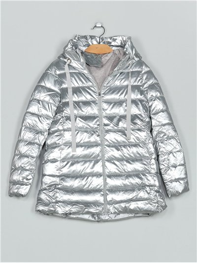 Anorak acharolada capucha forro polar water repellent