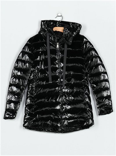 Anorak acharolada capucha forro polar water repellent