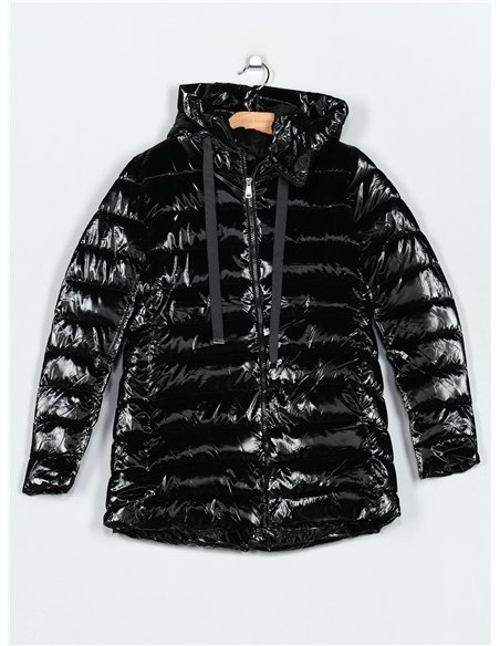 Anorak acharolada capucha forro polar water repellent