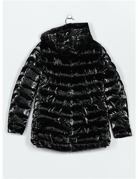 Anorak acharolada capucha forro polar water repellent