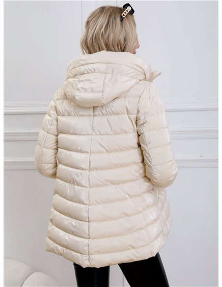 Anorak acharolada capucha forro polar water repellent